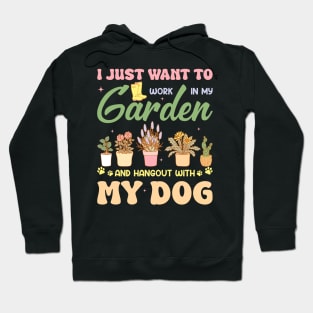 Gardening Dog Lover Gardener Garden Plants Gift For men Women Hoodie
